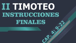RECOMENDACIONES FINALES EN  DE II TIMOTEO