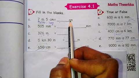 5th standard maths book term 1 Unit 4 Exercise 4.1 question solution