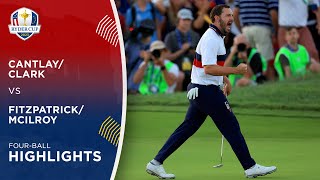 Cantlay/Clark vs Fitzpatrick/McIlroy Highlights | 2023 Ryder Cup