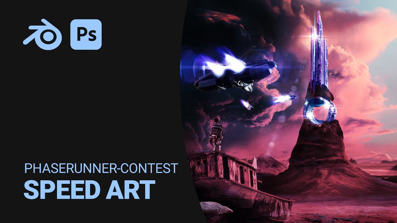 PhaseRunner-Contest - Speed Art in Blender & Photoshop