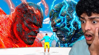 ESSE FOI O DUELO DE TITANS NO GTA 5 (Lava VS Gelo) - O FILME