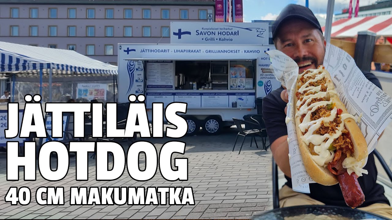 KUOPION ISOIN HOTDOG - ONKO MYÖS SUOMEN SUURIN? TESTISSÄ 40 CM JÄRKÄLE
