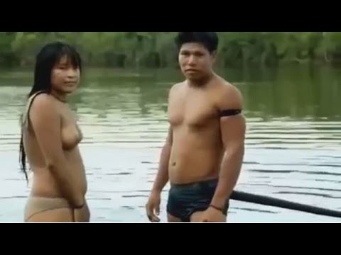 Yawalapiti Xingu  daily Life of Young Man And a Girl, Yawalapiti Women, Yawalapiti girls in Brazil