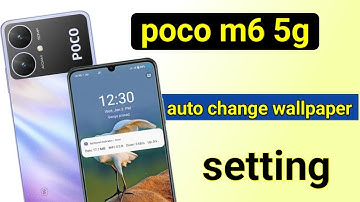 poco m6 5g screen lock auto change wallpaper setting | poco m6 me wallpaper kaise badle