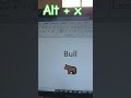 Making Bull symbol in Ms word #symbols #microsoftword #shortcutkeys  #computer #msword #shorts#bull