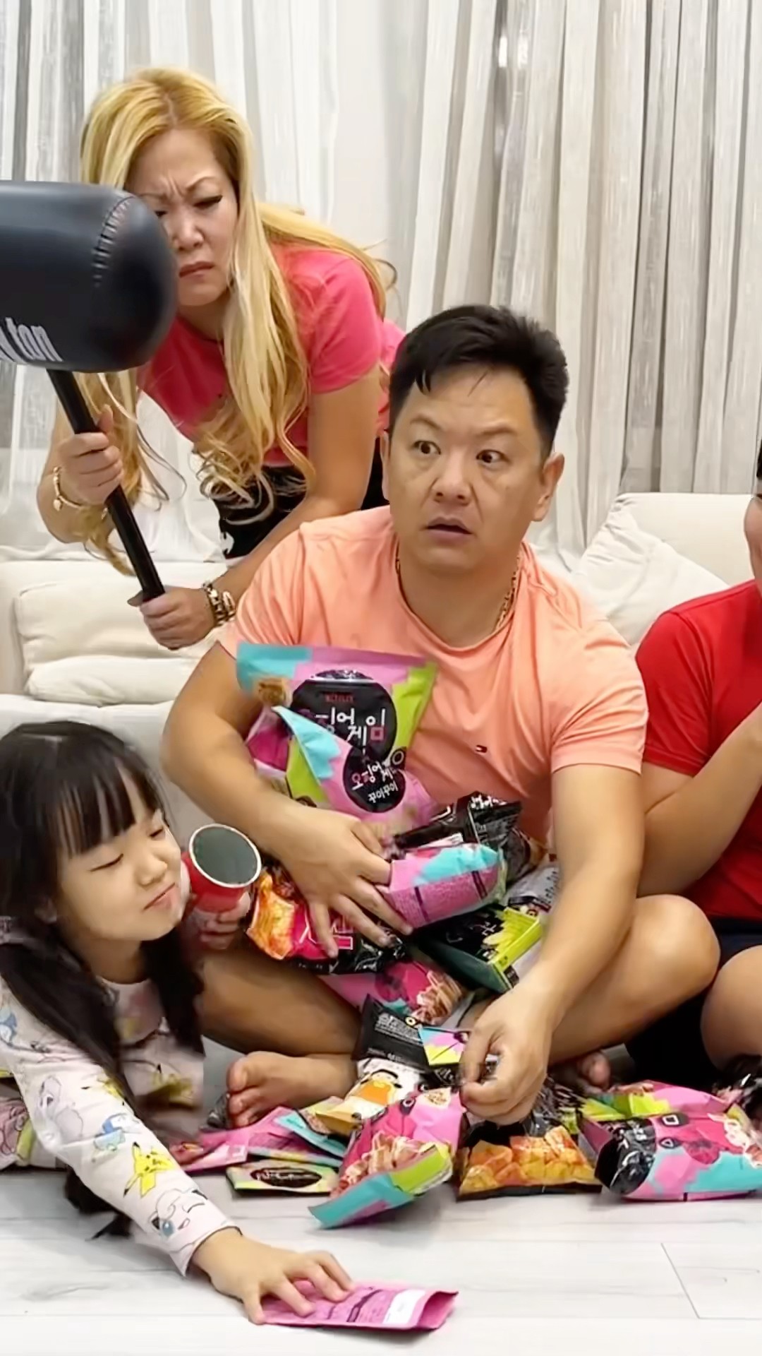 When dad is afraid of mom ?? LeoNata family #shorts