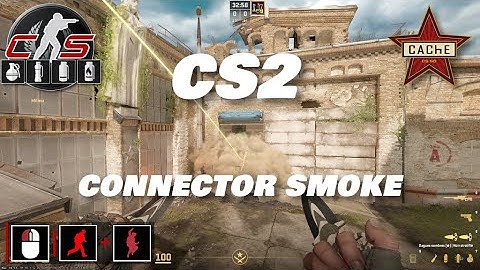 CS2 - smoke cache T Spawn to Connector (fast)
