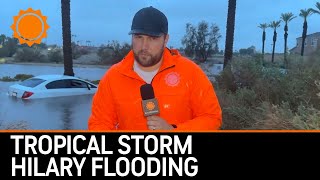 Scenes from Hilary s flooding in California Monday Morning AccuWeather