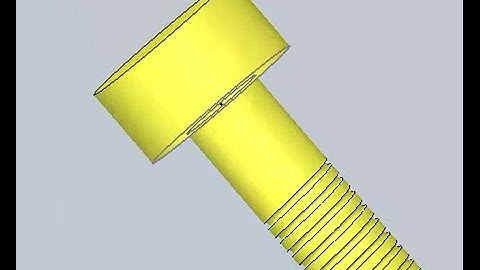 How to make a thread in solidworks with swept cut