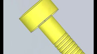 How to make a thread in solidworks with swept cut