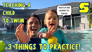 3 BUILDING BLOCKS TO TEACH A CHILD TO SWIM! | Swim lesson tips for kids! | Superhero Swim Tips