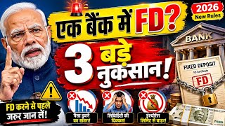 अब से गलती से भी सभी FD एक ही बैंक में मत करना | तीन ऐसे नुकसान होते है जिन्हें जानकार चौंक जाओगे 