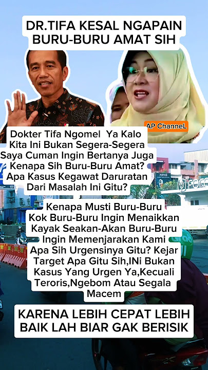 Dokter Tifa Ngapain Buru-Buru Amat Sih. . #jokowi #shortsviral #masukberanda