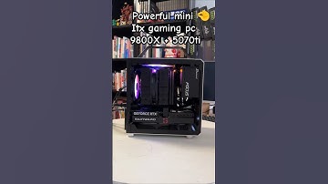 Powerful mini itx 🤏 Gaming pc build Amd 9800x 3d 🔥 RTX 5070ti mini 👑 #pcbuild #gamingpc #miniitx