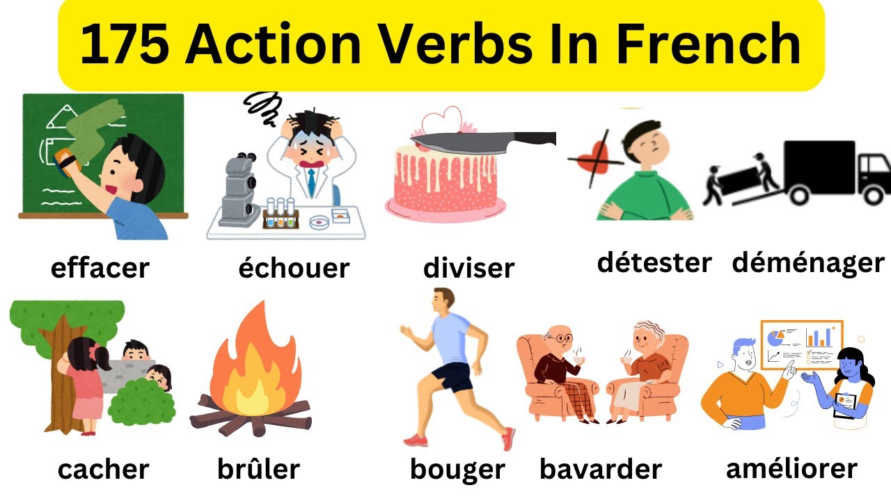 The Best Ways Learn French, Secret learn French, Action Verbs In French ...