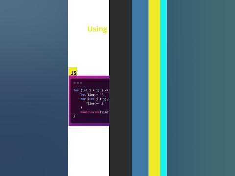 Create Pyramid Patterns in C, Javascript, Python Learn to code # ...