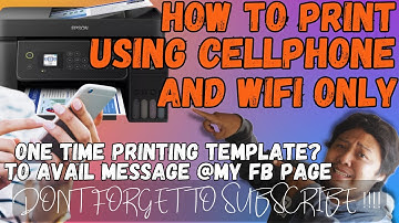 PAANO MAG PRINT GAMIT ANG CELLPHONE LANG AT WIFI | USING EPSON 5290 NO NEED LAPTOP