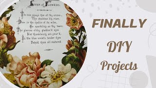 DIY PROJECTS! Using Lover of Flowers transfer from Iron Orchid Designs
