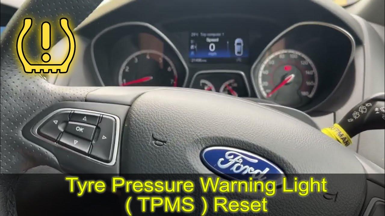 2017 FORD FOCUS tyre pressure warning reset - YouTube