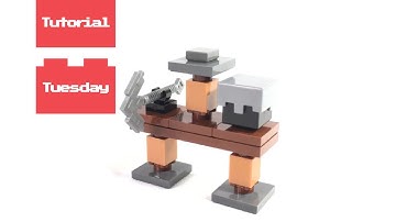 LEGO Minecraft Armor Shelf Tutorial! Tutorial Tuesday