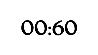 60 second Countdown Timer Clock with Simple Beeps