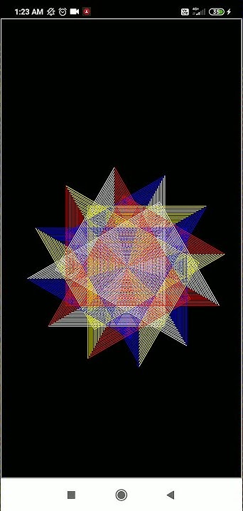 3D Colorful Star like Animation using Python Turtle Graphics / Python ...