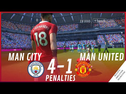 MANCHESTER CITY vs MANCHESTER UNITED EN VIVO | Final FA Cup 2023 Simulación & Recreación Video Juego