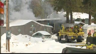 Spokane Co. home destroyed in fire after owner tried to thaw frozen pipes