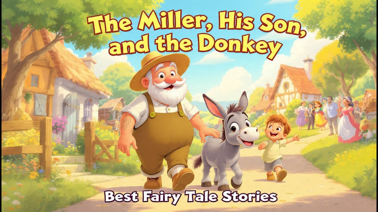 The Miller, His Son, and the Donkey | Bedtime Stories for Kids in English