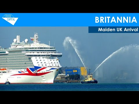BRITANNIA's Maiden Southampton Arrival (06/03/2015)