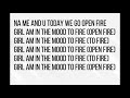 Pantoranking Ft Busiswa OPEN FIRE LYRIC VIDEO 
