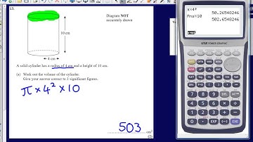 Volume of a Prism - Question 13 2008 Edexcel GCSE Maths Calculator Paper Solution