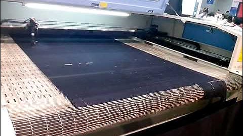 JQ 1610 fabric cutting machine with auto feeding system