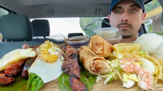 Filipino food review from Manila Sunset Grille. Lumpia, Pancit, Sinigang, and more!