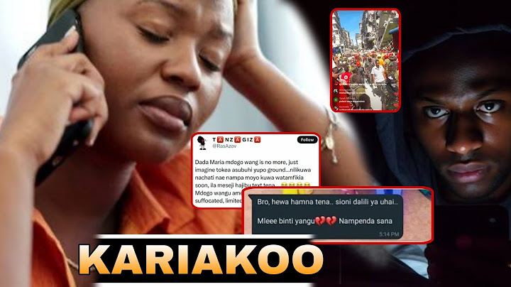 Ujumbe umesambaa kijana alie kwama kwenye gorofa lililo poromoka KARIAKOO akitoa usia kabla hajafa
