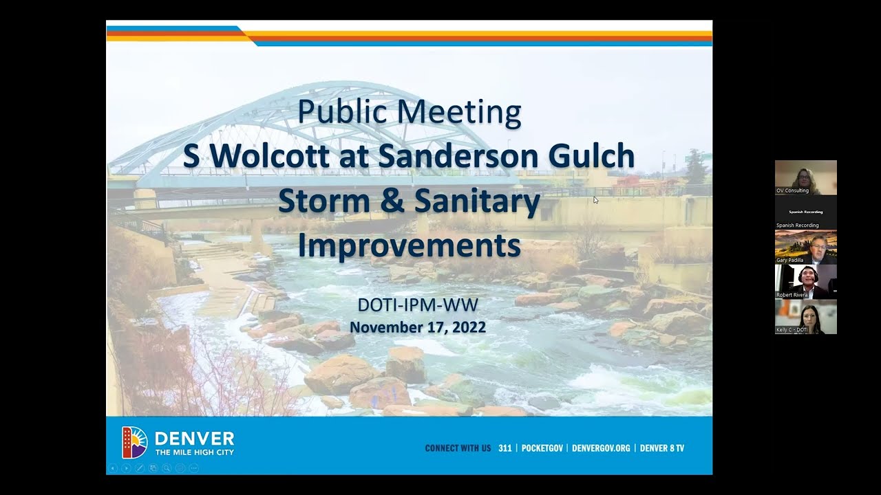 S. Wolcott en Sanderson Gulch Tormenta y mejoras sanitarias - Reunión pública virtual (17/11/22)