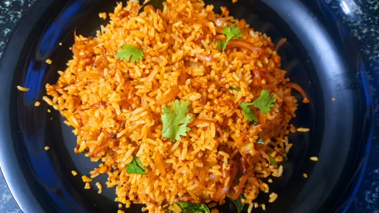 Simple & Tasty Onion Rice Veg Masala Rice Lunch Box Recipe In Tamil