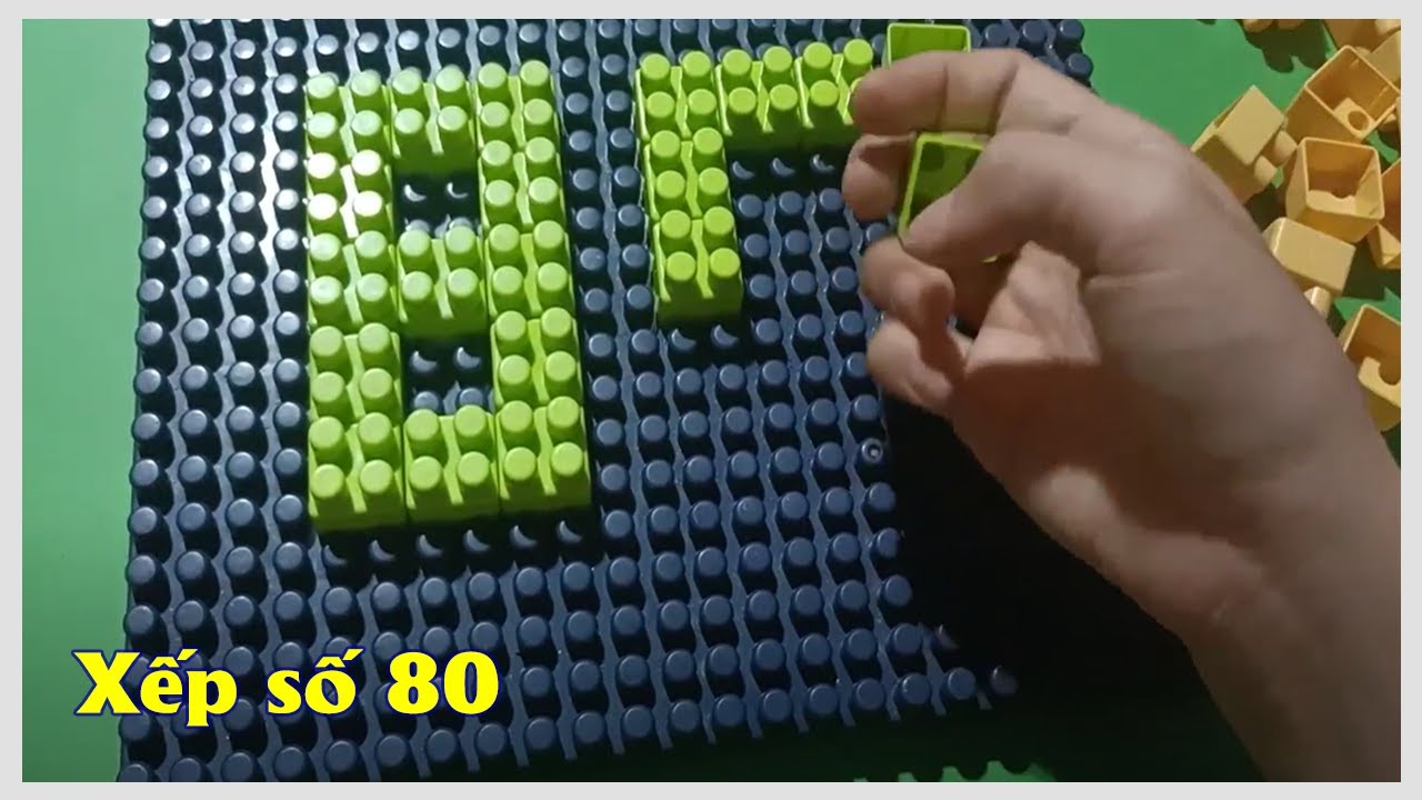 Cách xếp số 80 đơn giản - YouTube