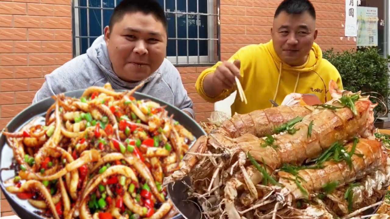 像手臂一样粗的皮皮虾，还有16多种菜品任意吃的海鲜自助，只要160元