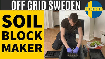 How to use a soil block maker — planting seeds & LED grow lights