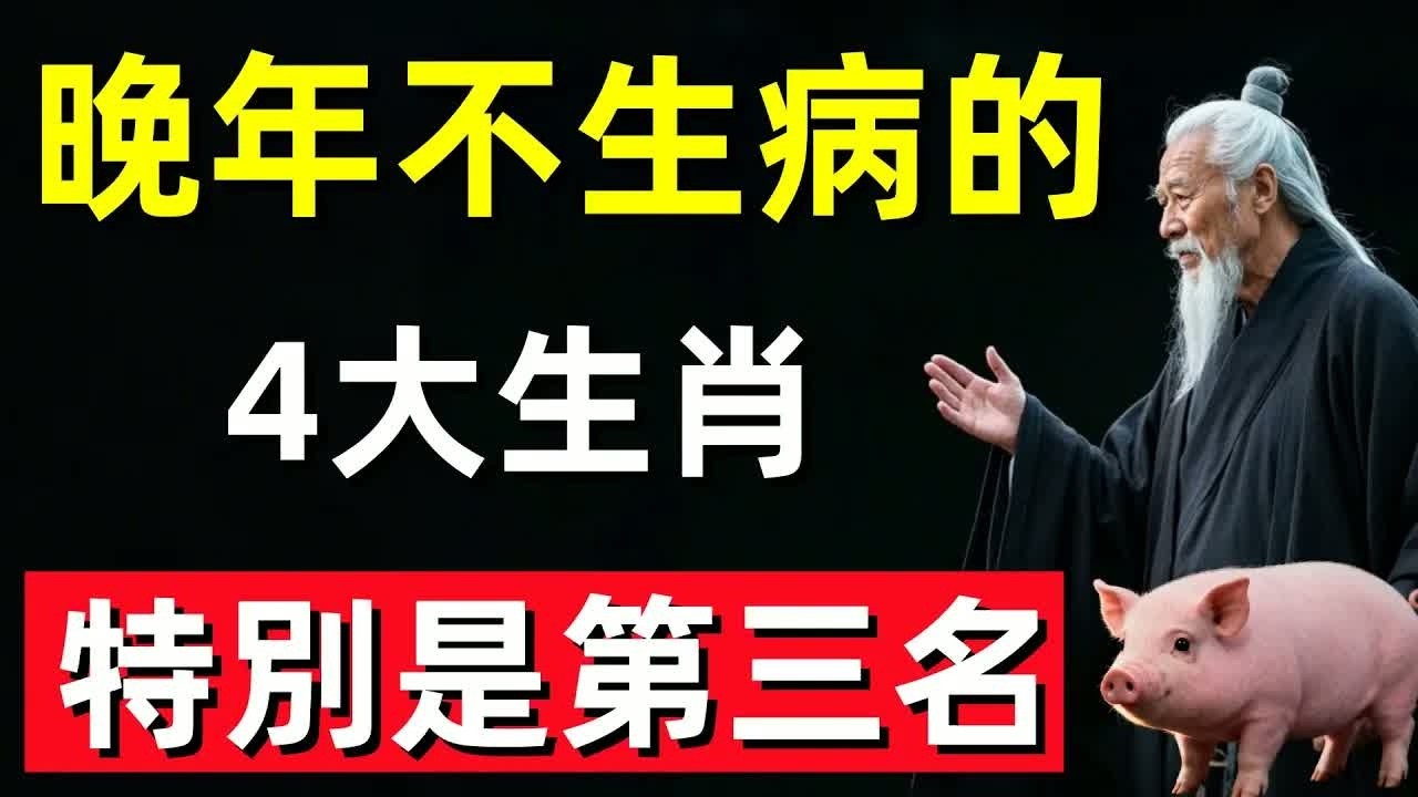 晚年不生病的4大生肖，特別是第三名，身體好，錢財多，越老越富有！希望你也在其中#修行思維 #修行 #福報 #禪 #道德經 #覺醒 #開悟 #禅修