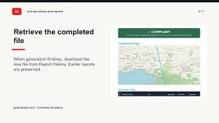 Journey Reports and Exports | PDF & CSV | GoAndTrack