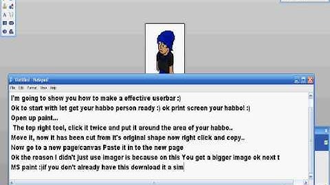 Photoshop Tutorial - Making Habbo Userbars