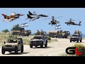 Hezbollah Hamas Uses Irani Fighter Jets &amp; War Drones to Destroy the Convoy of  Israeli Army - GTA 5