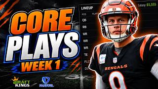 Datos Week 1 NFL DFS Picks | DraftKings & FanDuel Core Plays Noticias