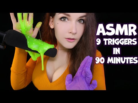 АСМР 9 триггеров за  90 минут 😴✨ASMR 9 Triggers in 90 minutes
