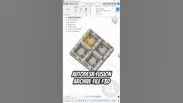 Fusion360: Export f3D file #3dprinting #fusion360tutorial #fusion360