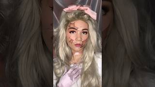 Cracked doll halloween makeup tutorial 🩷