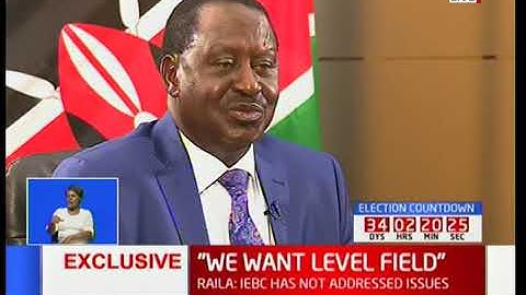 "State House should not be a venue for campaigns for the President..." Raila Odinga