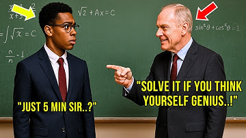 Math Professor Wrote Wrong Equation on the Board to Test a Black Student—But He Was a Genius Student
